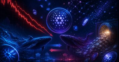 Cardano testa US$ 0,16 com transações em queda de 62% e plano de treasury de 500 milhões de ADA - Cardano ADA treasury est...