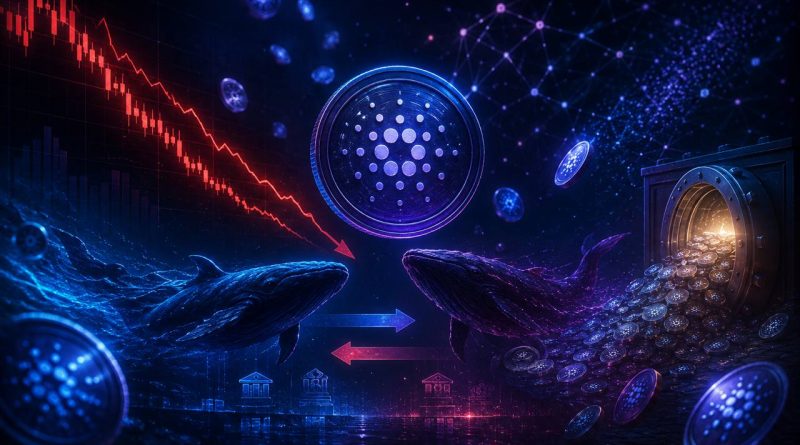 Cardano testa US$ 0,16 com transações em queda de 62% e plano de treasury de 500 milhões de ADA - Cardano ADA treasury est...