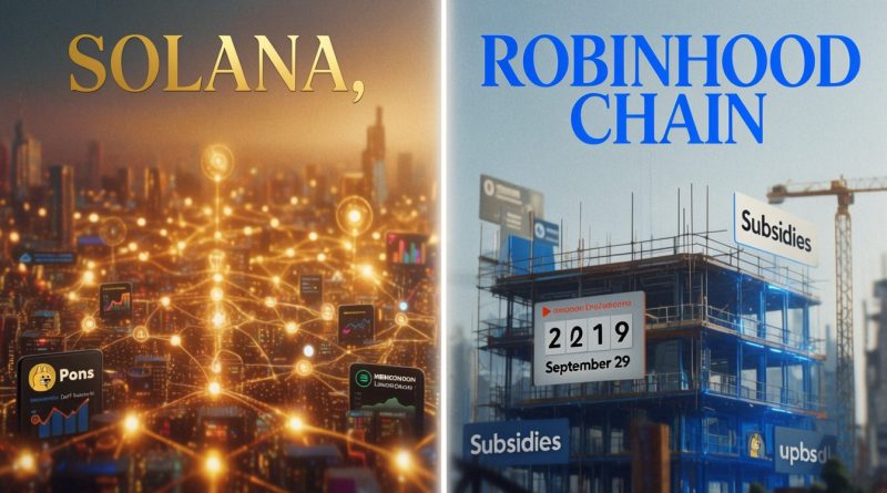 Solana lidera receita de apps, mas o número da Robinhood Chain esconde um detalhe - solana-receita-apps-robinhood-chain