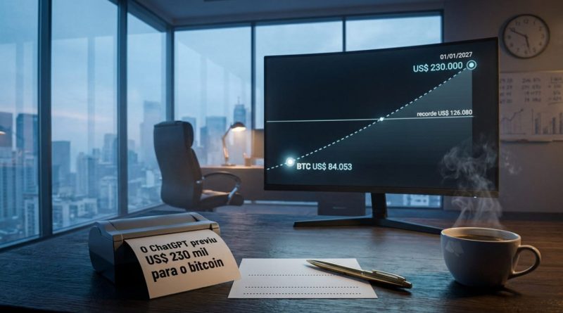O ChatGPT "previu" US$ 230 mil para o bitcoin, e já disse outros números antes - previu US$ 230 mil para o bitcoin