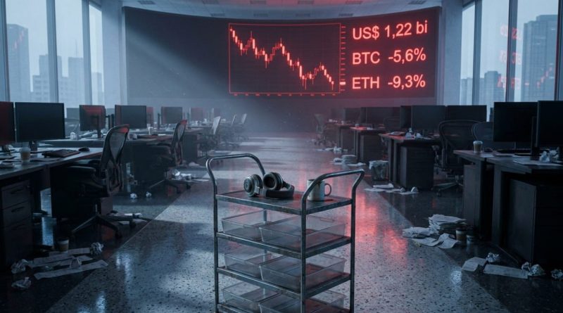 Os fundos de cripto devolveram US$ 1,22 bilhão em uma semana sem dia positivo - fundos de cripto devolveram US$ 1,22 bilhão