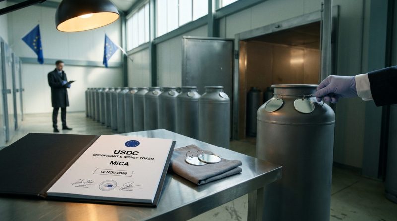 O USDC passa a ter dois supervisores e estreia o selo europeu - classificação do USDC como token significativo no MiCA