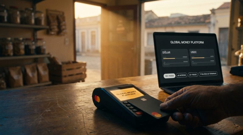 Mastercard junta dinheiro comum e stablecoin na mesma conta - plataforma global de dinheiro da Mastercard
