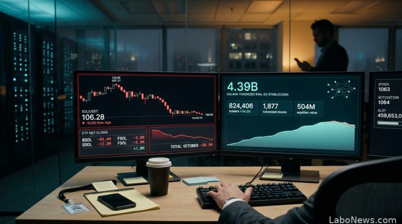 Os ETFs de Solana devolveram US$ 58 milhões em outubro, e a rede ganhou 211 mil endereços - saída de ETFs de Solana