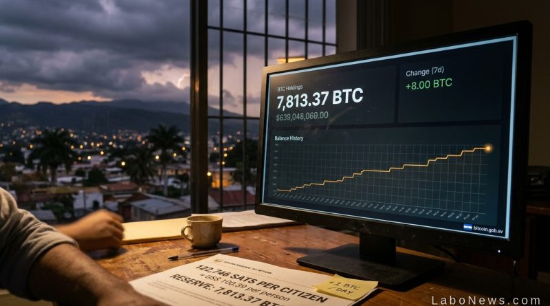 O Estado salvadorenho guarda US$ 100 em bitcoin por morador - bitcoin por habitante em El Salvador