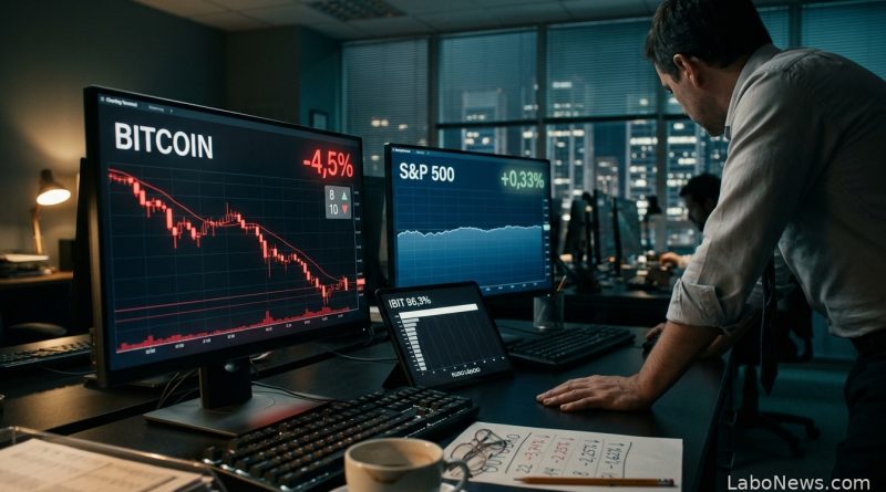 O bitcoin caiu 4,5% em outubro e o S&P 500 subiu 0,33% - bitcoin contra o S&P 500 em outubro