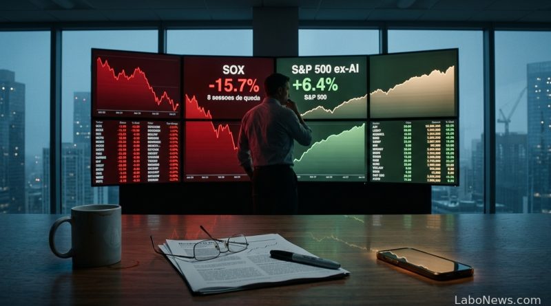 A parte sem IA do S&P 500 ganha o mês por 6,4 pontos, um recorde - S&P 500 sem IA