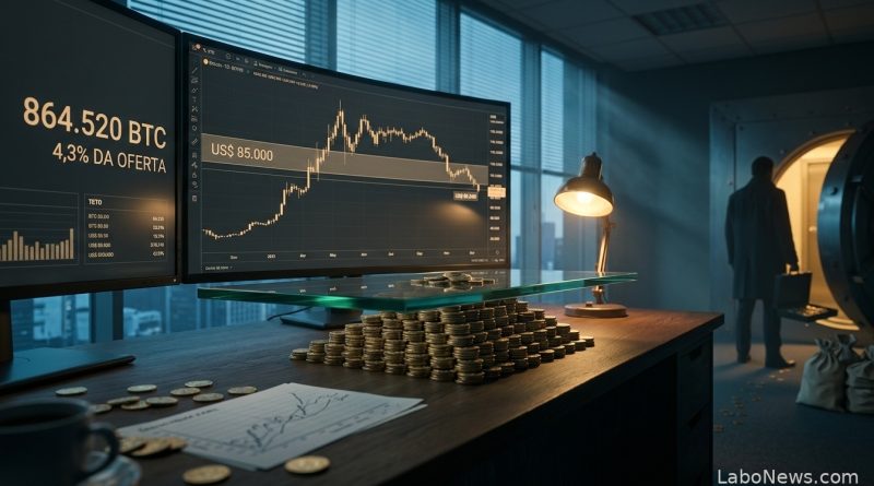 Os 864 mil bitcoins que transformaram os US$ 85 mil em teto - resistência do bitcoin