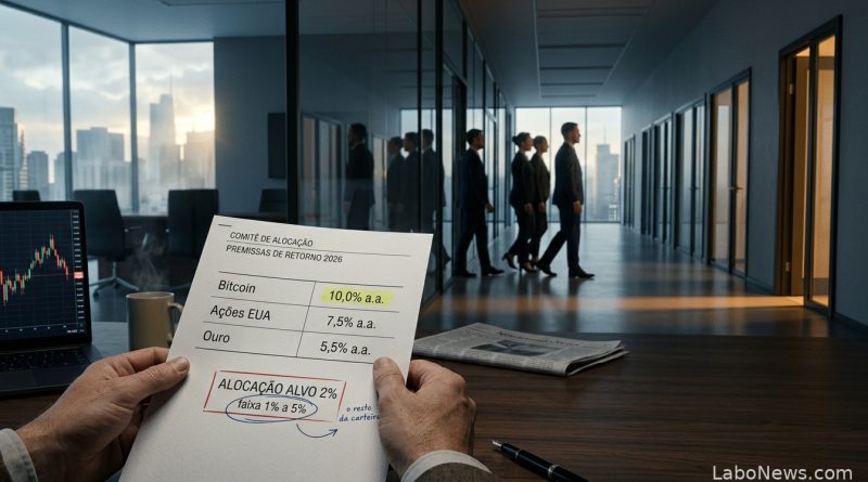 O JPMorgan projeta 10% ao ano para o bitcoin e a carteira pronta reserva 2% a ele - alocação em bitcoin